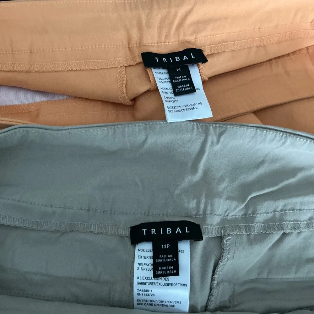 Tribal Alexa Pull on Stretch Pants 14P- 2 Pair - Picture 3 of 10